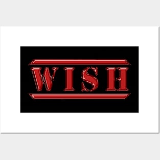 Wish Red Posters and Art